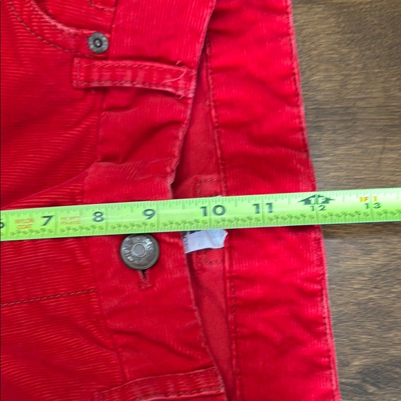 J. Crew Red Corduroy Boot Cut Jeans - Picture 6 of 11